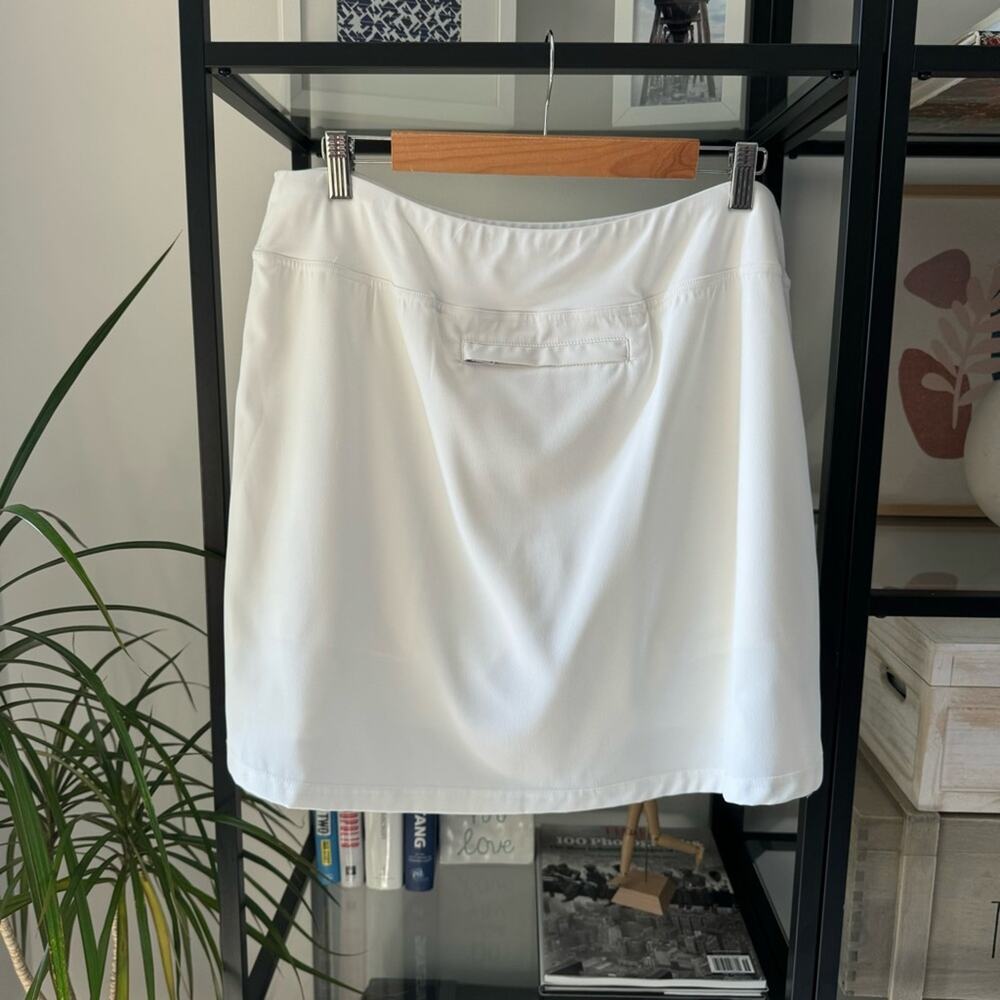 Lija White High Rise Built-In Shorts Tennis Skirt Skort Women’s Size XL - Picture 3 of 9